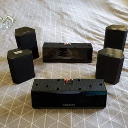 Samsung Speakers Surround Sound Home Audio Subwoofer Working Fine 