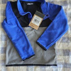 NWT The North Face Toddler 1/4 Snap Glacier Pullover  4T