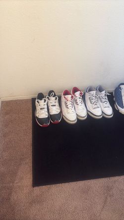 Jordan 11 concord ,3’s and 12  one old school vans