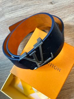 Mens blue luxury belt