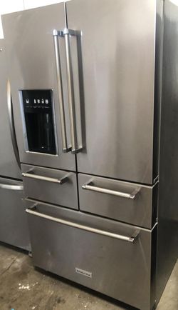 Kitchen Aid 5-Door Stainless Steel Refrigerator Fridge
