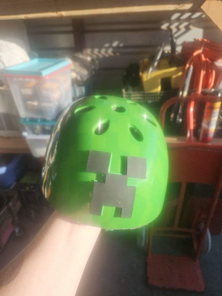 NEW- Minecraft Bike Helmet (youth Size)