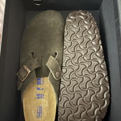 Suede Birkenstock Clog