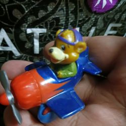 VINTAGE DIECAST DISNEY TAILSPIN AIRPLANE TOY McDONALDS KIT CLOUDKICKER BEAR