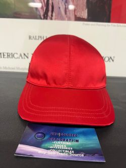 Prada re nylon red cap