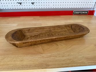 Wood tray (hand carved)
