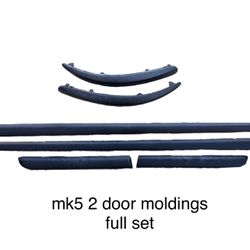 VW MK5 Textured Rub Strips Door Moldings Trim RABBIT GTI R32 2 Door/ 3 Door