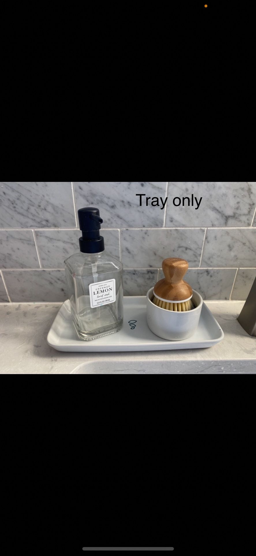 White Tray Decor