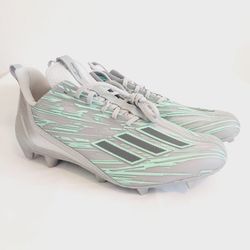 Adidas Adizero Flash Silver Mint Football Cleats 
