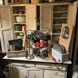Antique Hoosier Cabinet 