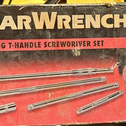 KD Gearwrench Gearwrench 6 PC Ratcheting T-Handle 1/4" Driver Set