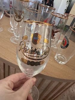Vintage Beer Glass Collection – 13 Glasses – $100