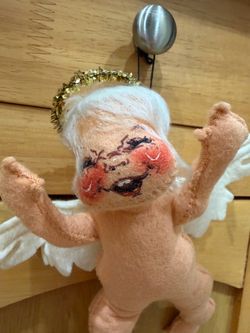 Hand painted Angel Ornament. For gift wrap