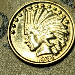 The World's First Miniature $10 Gold Solid 14 Karat Coin