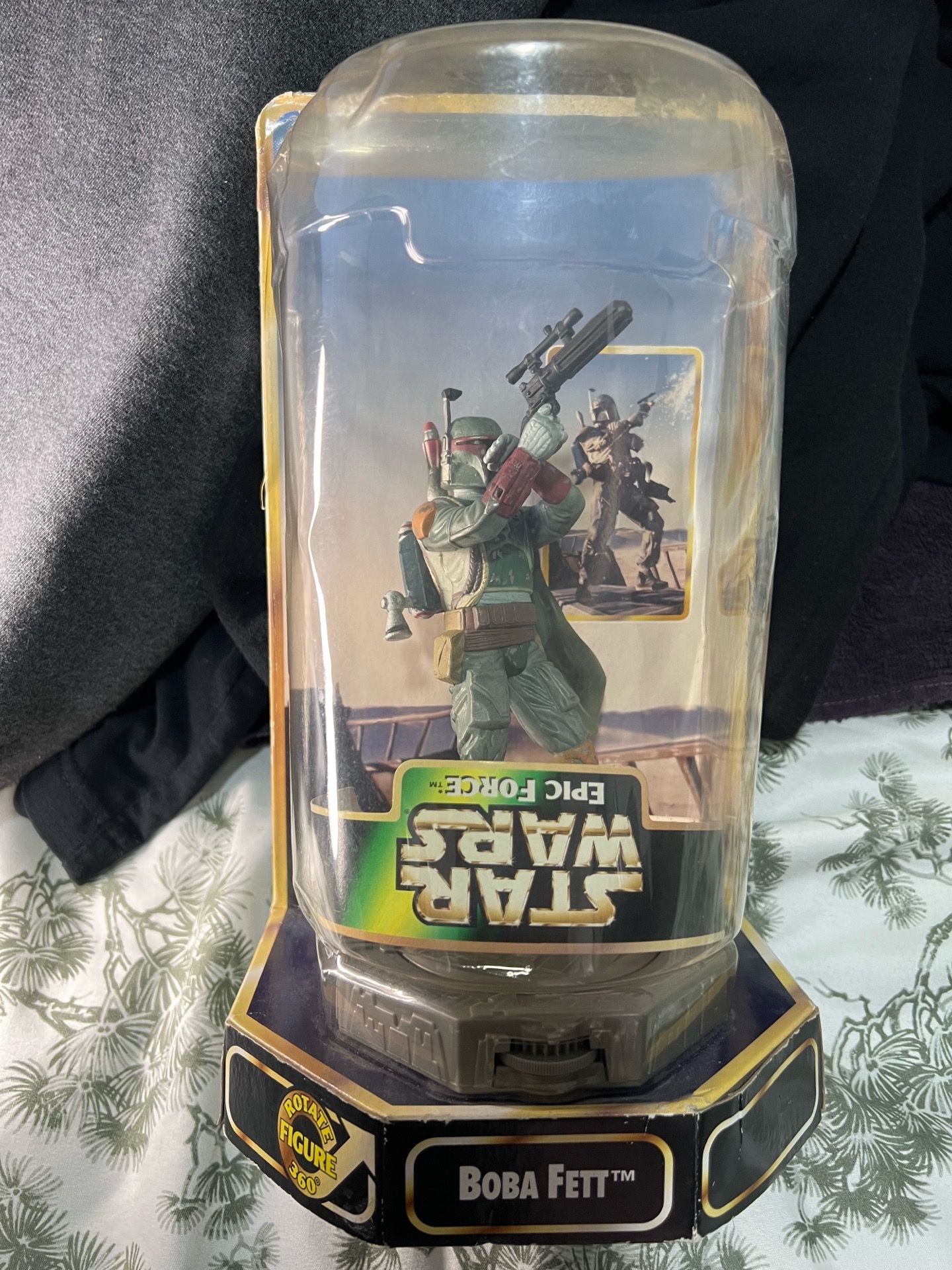 Star Wars rotating Boba Fett
