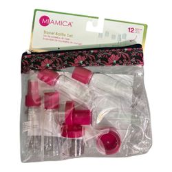✈️ Miamica Travel Bottle Set – 12-Piece TSA-Compliant Toiletry Kit (New & Sealed)