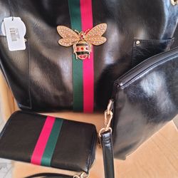 3 piece black bag