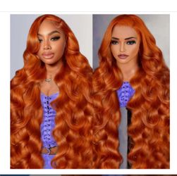 Ginger Wig Human Hair 