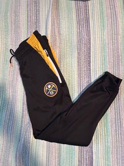 Ultra Game x Denver Nuggets NBA Poly Joggers - Mens Small Black / Yellow