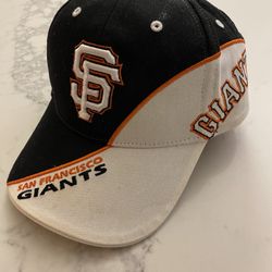 San Francisco Giants Black White Orange Baseball Hat 