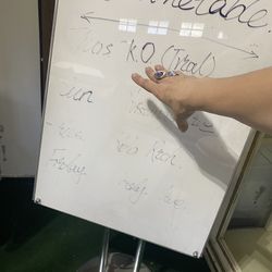 Whiteboard, trash, cans, barbecue table chair, set 10 IKEA pillows