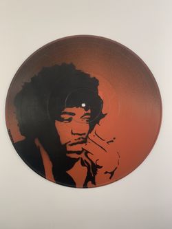 Jimi Hendrix Vinyl Art 