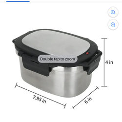 Brand new insulated stainless steel big lunch box, keep meals warm or cold