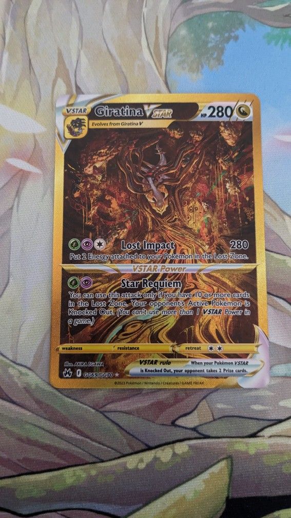Pokemon TCG Crown Zenith Giratina VStar Gold Secret Rare