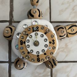 handmade Metal And wooden Wall clock 