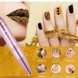 New in box Nail Drill Electric Nail File - Ejiubas Portable Nail Drill Machine Nail Drills for Acrylic Nails Nail E File Manicure Pedicure Tool Set Pi