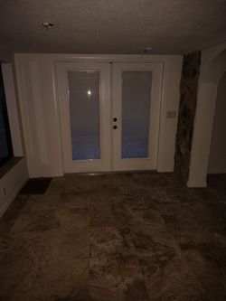 JELD-WEN 72-in x 80-in x 4-9/16-in Jamb White Steel Right-hand inswing French Patio Door with Low-E Glass with Blinds