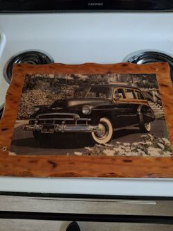 Old Car Pic All Wood To Flame