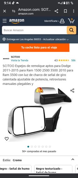 2009-2018 Driver Side Mirror Dodge Ram 1500,2500,3500