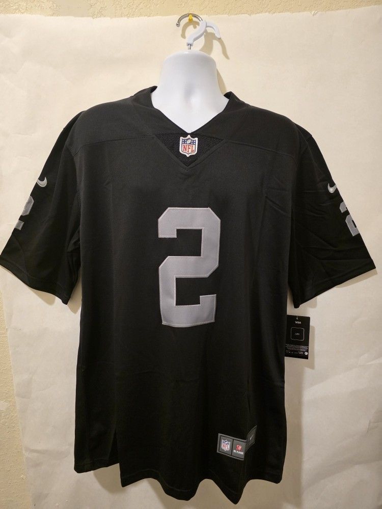 New Men's Raiders Black Jeanty Jerseys Stitched