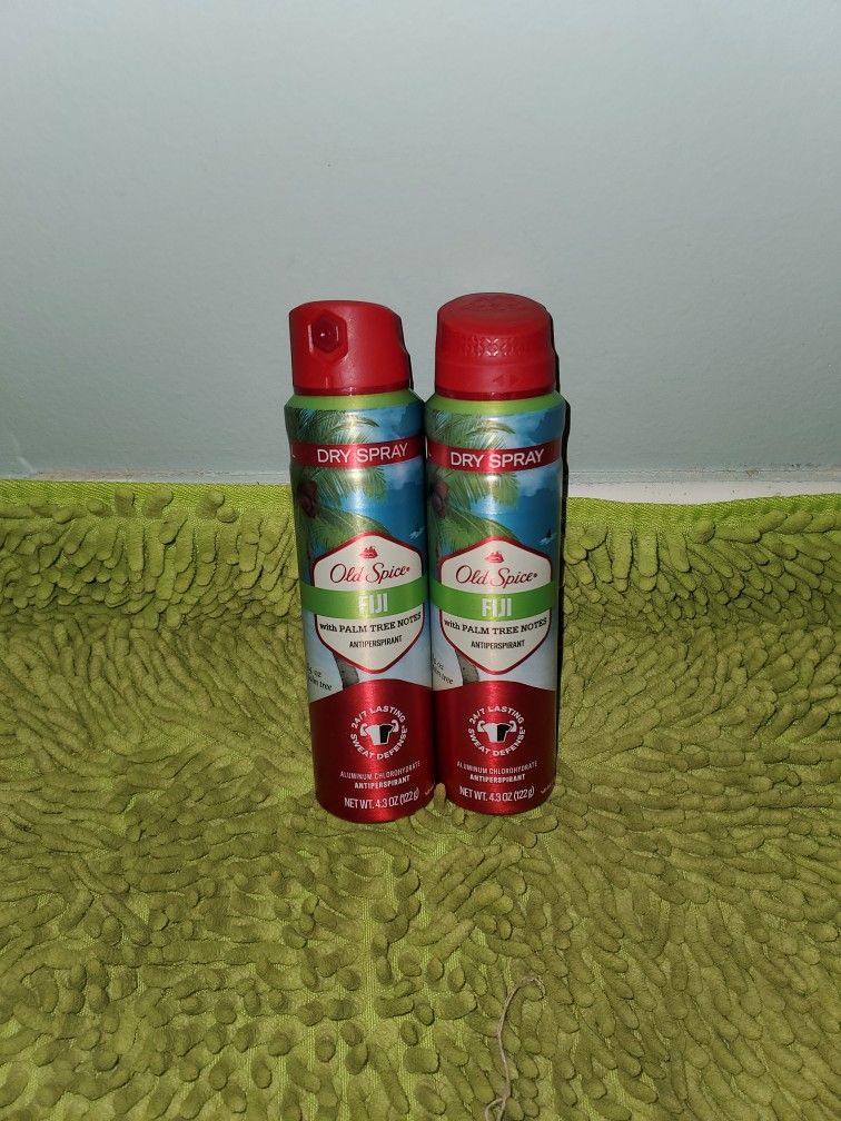 2 Old Spice Deodorants Spray 4.3oz