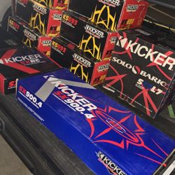 Kicker Amps And Speakers Bundle