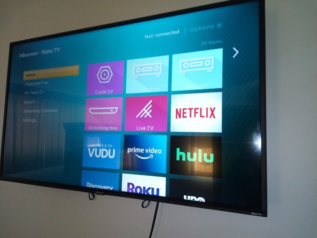 Hisense 42' smart TV. Only 2 months old trying to get $100