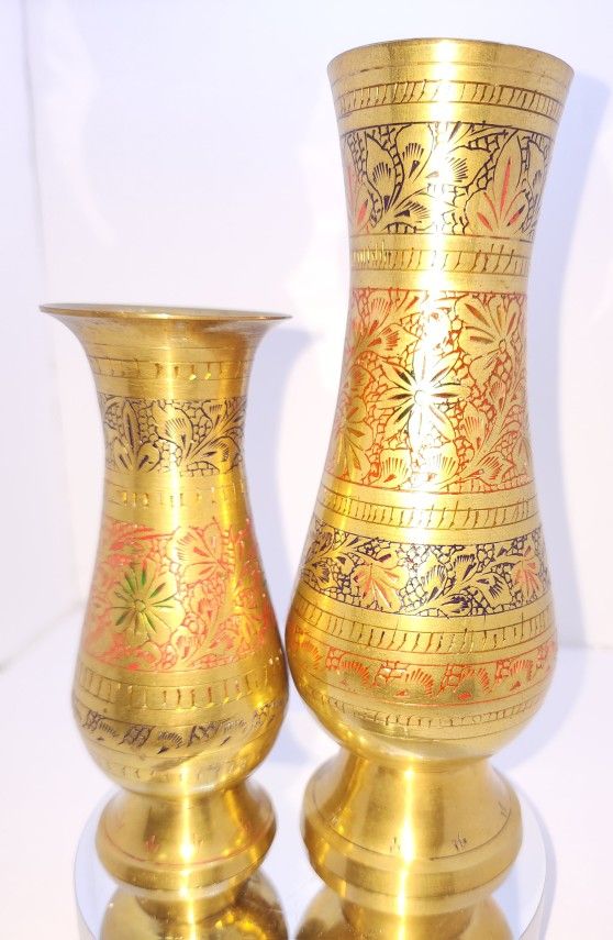 Vintage vase Brass decor