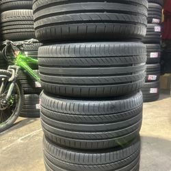 SET OF 4 USED TIRES CONTINENTAL CONTISPORTCONTACT 5p R01…265/30/20