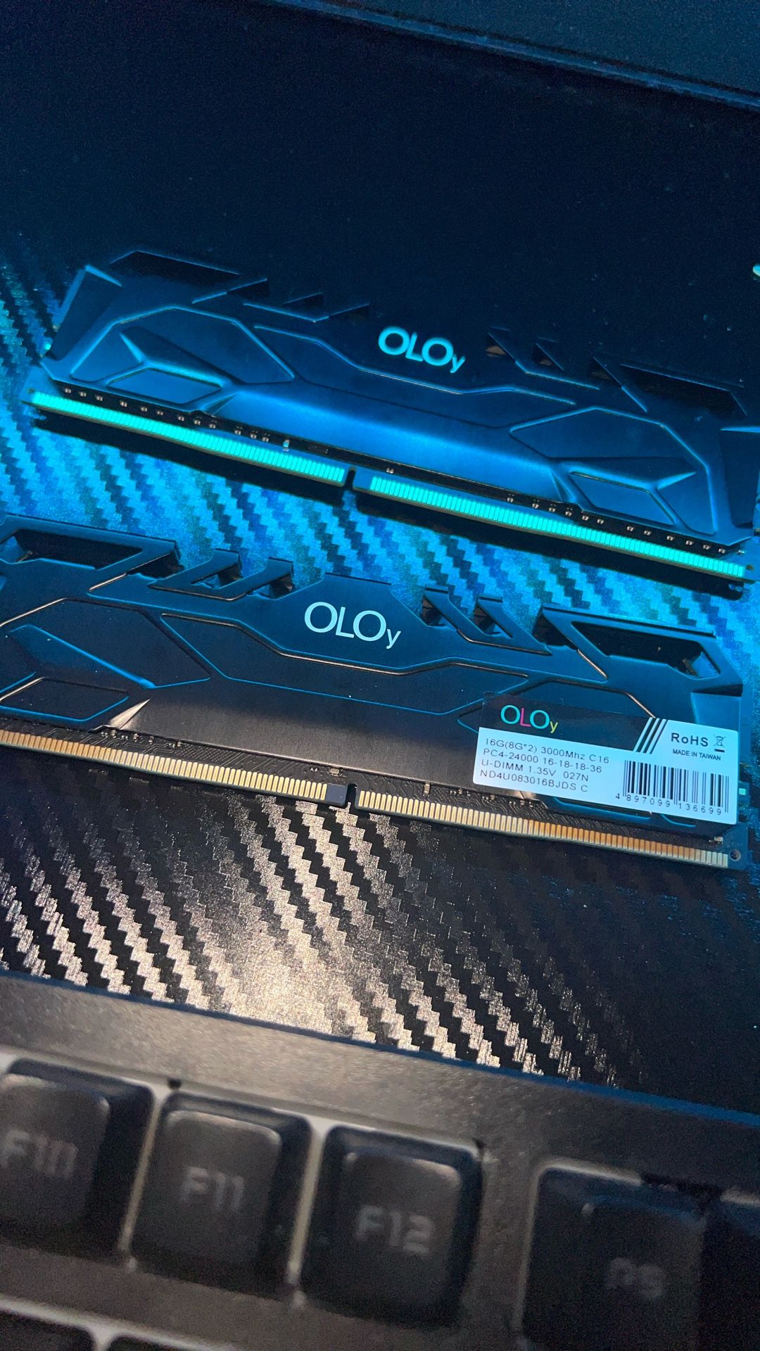 oloy 2 8gb ram 16 gb total