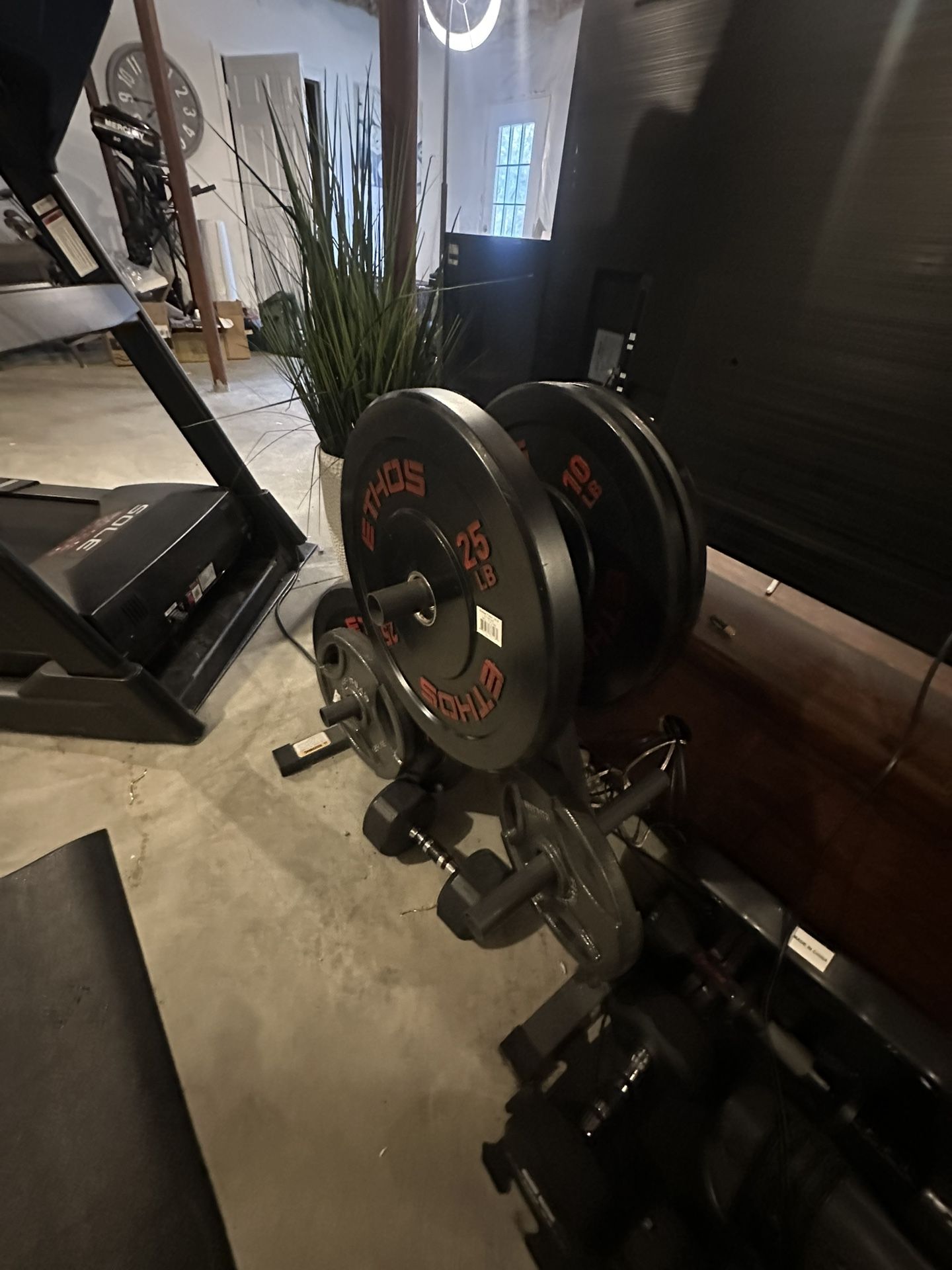 fitness gear workout bench and ethos plates