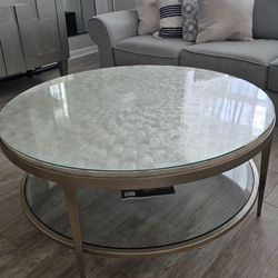 Artistica Round Coffee Table With Shell Top