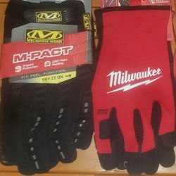Mechanix And Milwaukee Work Gloves 