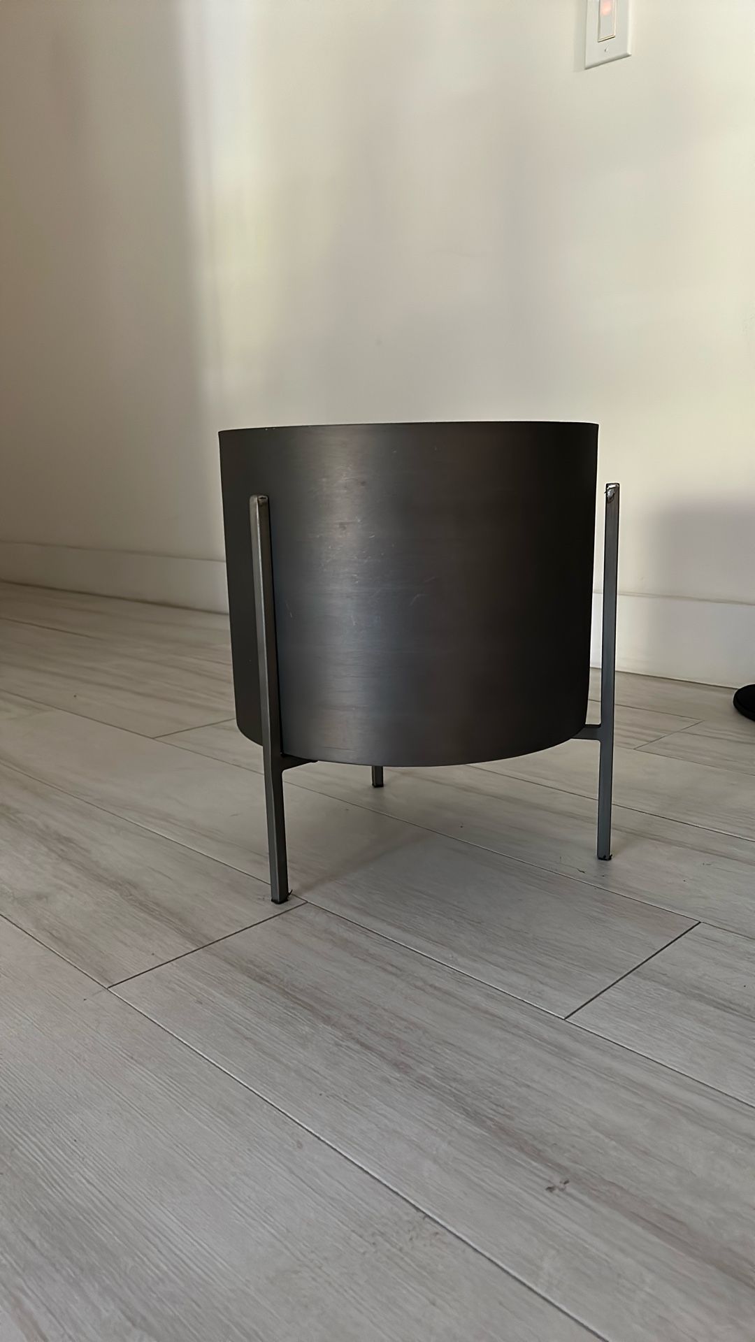 Metal Bronze Color Planter Crate And Barrel