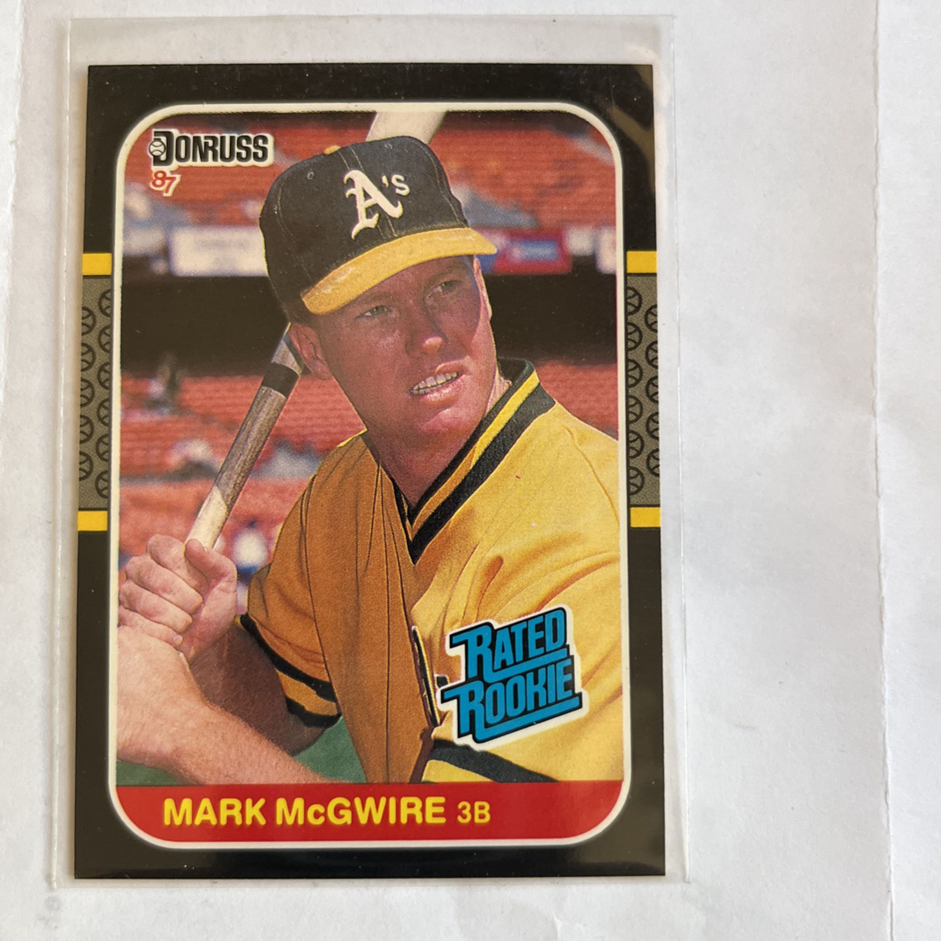 1987donruss Mark McGwire Rated Rookie#46!
