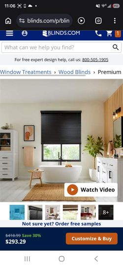 Premium Wood 2 1/2 inch Wood Blinds