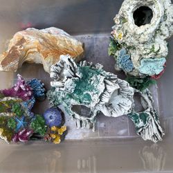 Large Fish Tank Decor Rock Fake Reef And More 
