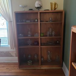 Tigeroak shelf / bookcase ,  antique 