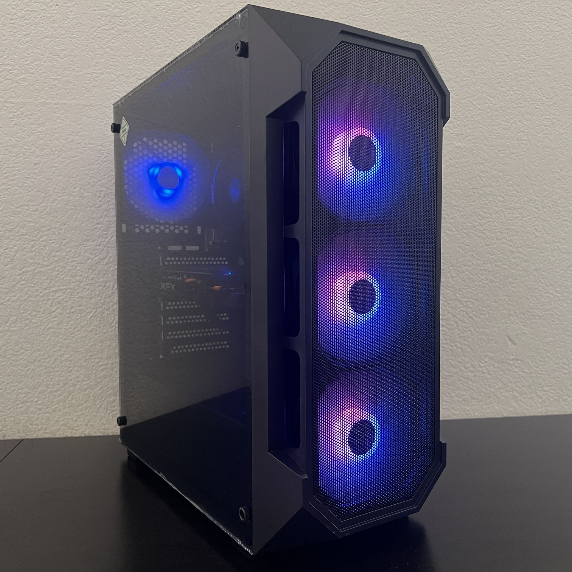 ULTRA FAST Ryzen 5 Gaming PC Computer (Ryzen 5 5500, RX 580, 16GB RAM, 500GB NVMe + 1TB HDD)
