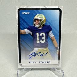 2024 Pulse Premiere - Autographs Riley Leonard #PF-RIL